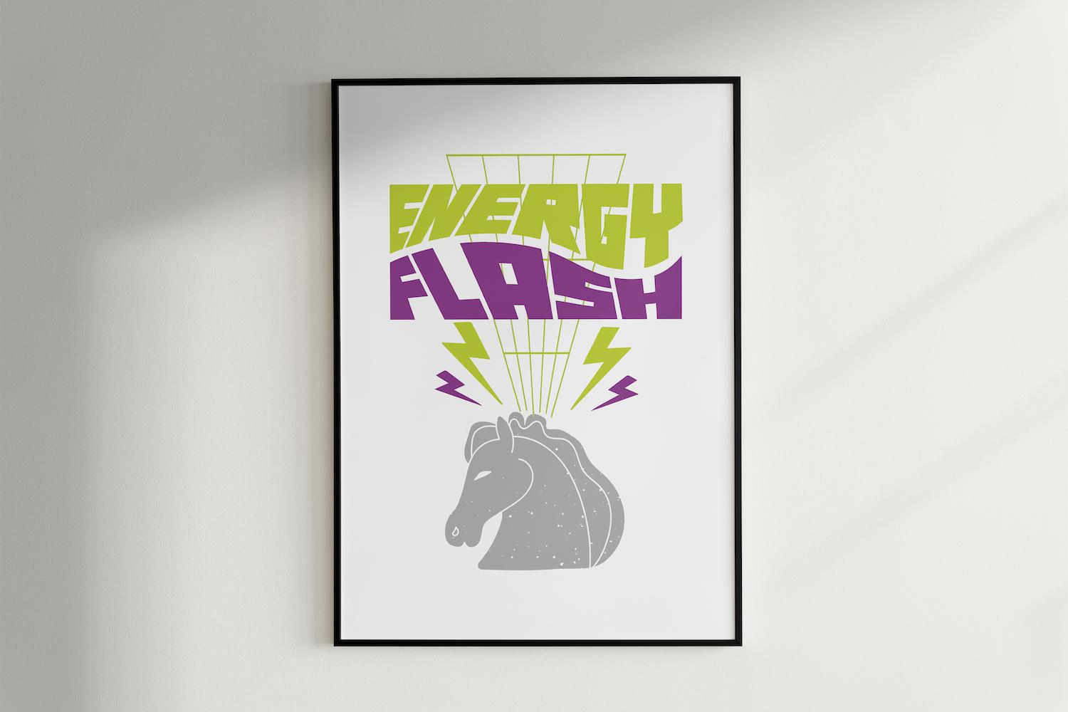 Energy Flash Print White