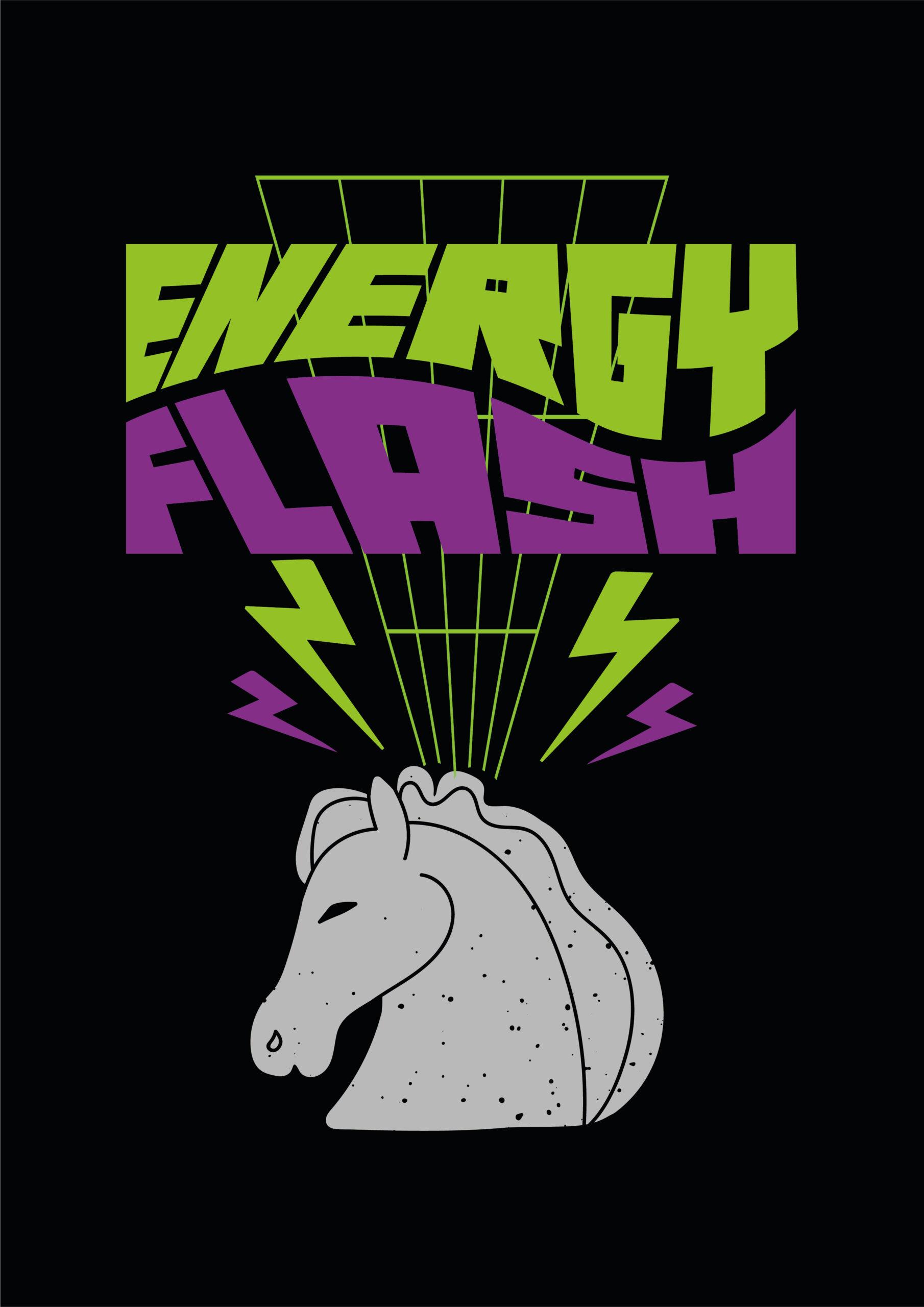 Energy Flash Poster Black