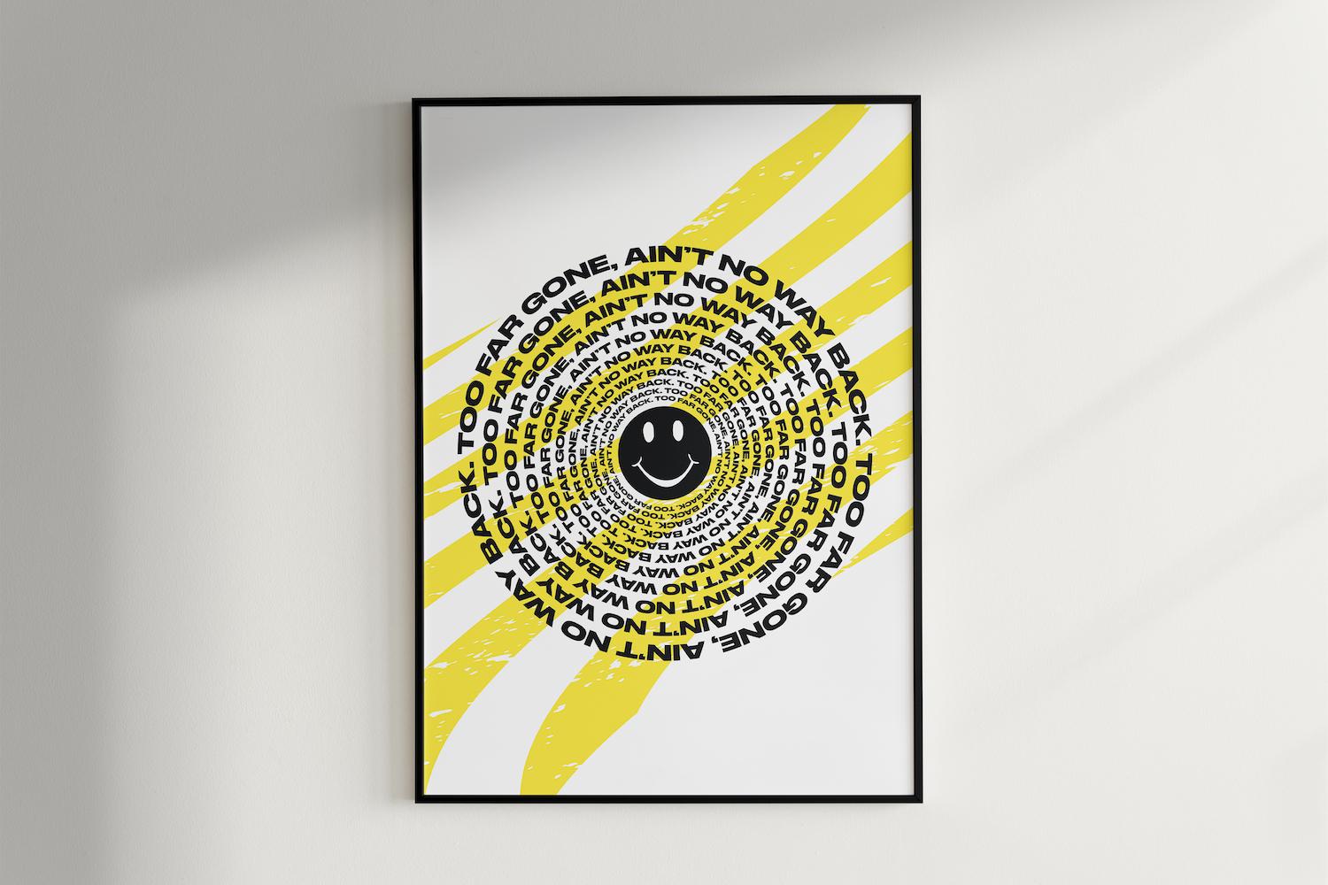 No Way Back Print White