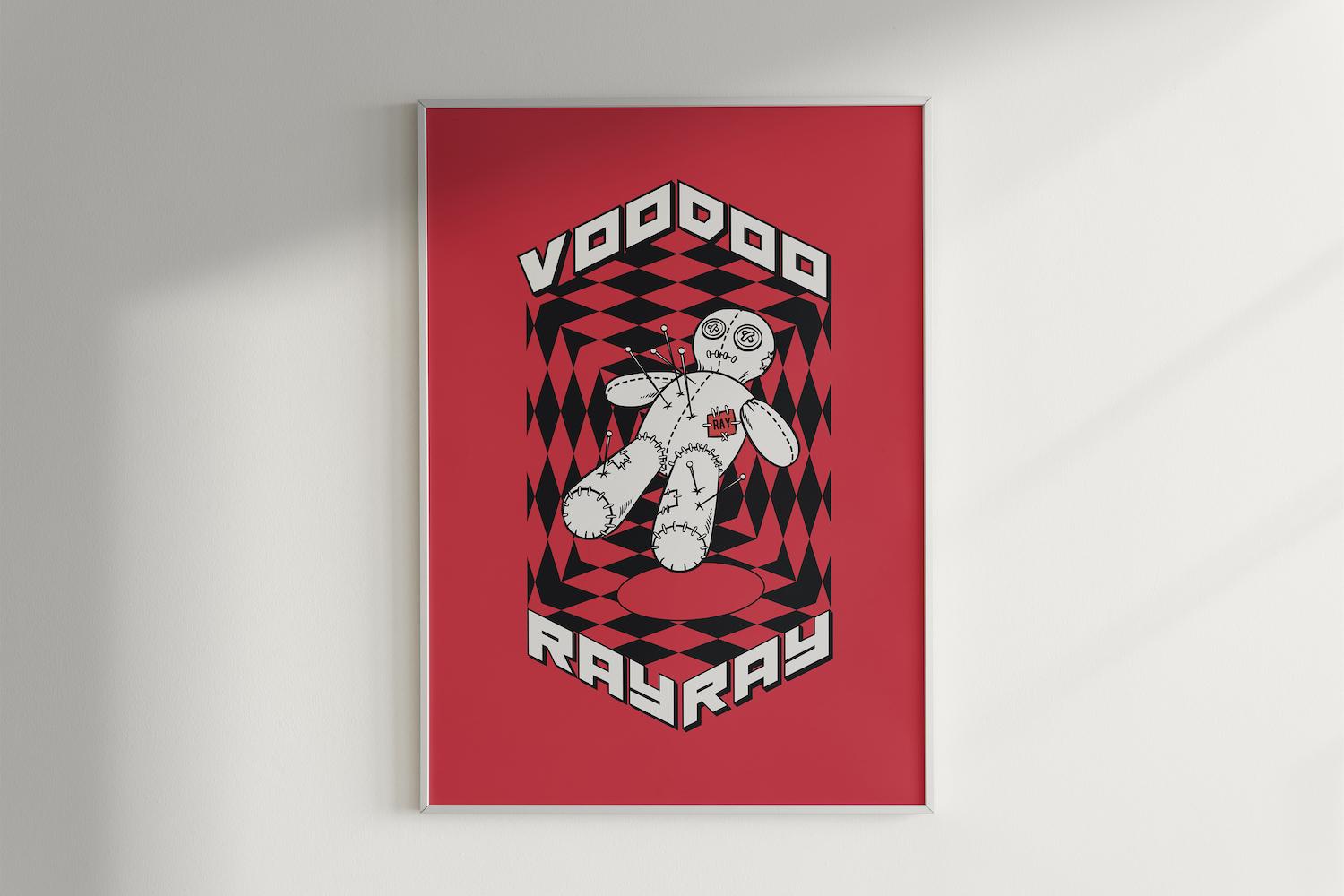 Voodoo Ray Print Red