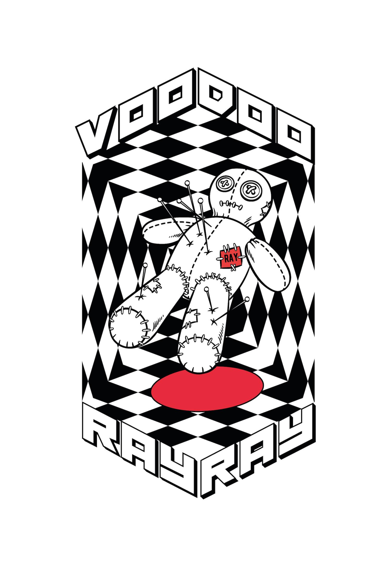 Voodoo Ray Print White